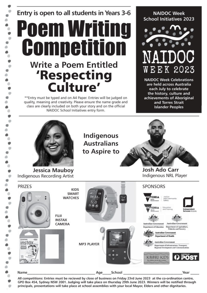 Naidoc Week - Koori Kids School Initiatives - Brochure Design