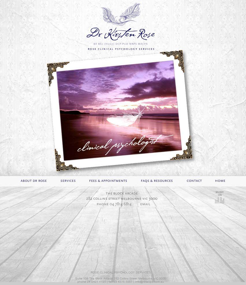 Kersten Rose Logo and Website Design