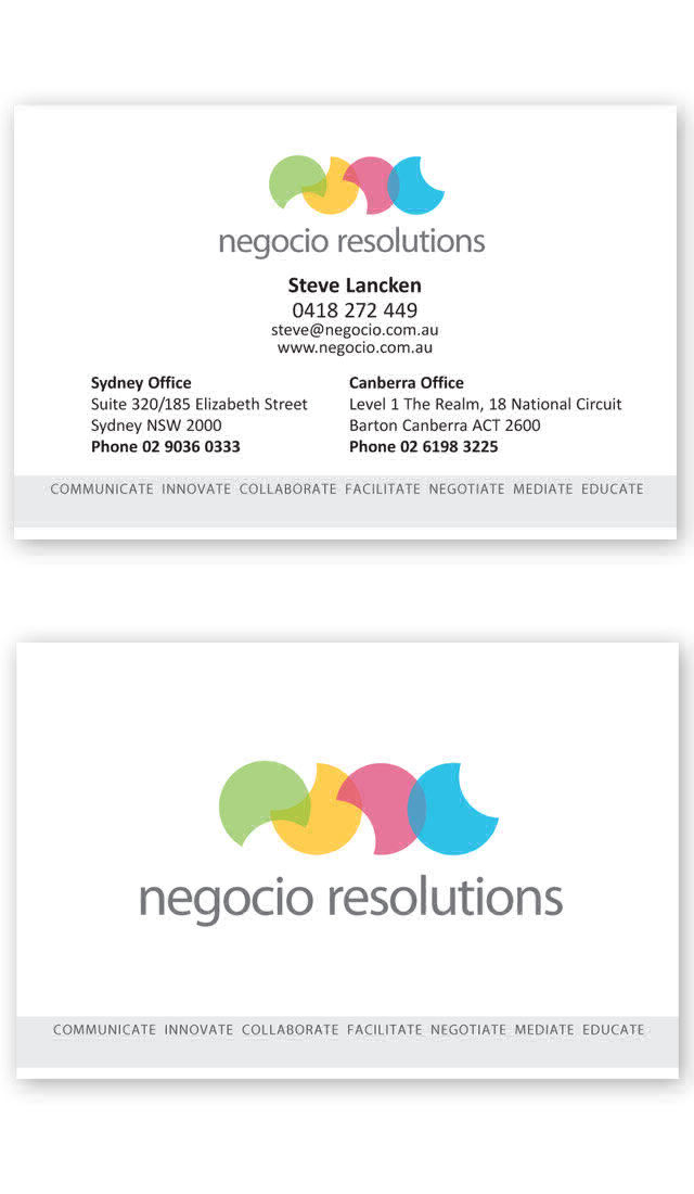 Logo Card Website Design for Negocio Resolutions