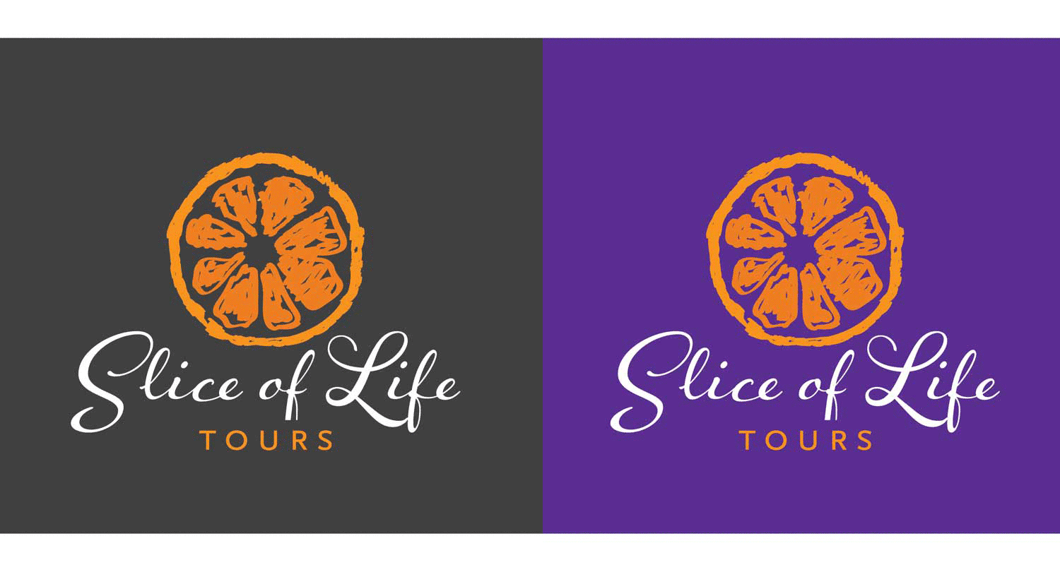Logo Design and Identity Design for Slice of Life Tours